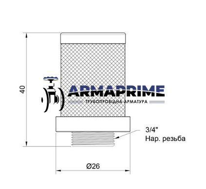 Фильтр-сетка из нерж. стали для обратного клапана Ду20 Thermo Alliance