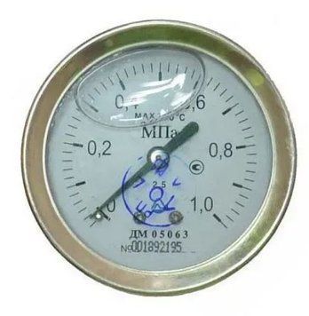 Манометр глицериновый ДМ 05063-05-Г осевой 1 МПа кл. 2,5 G1/4"