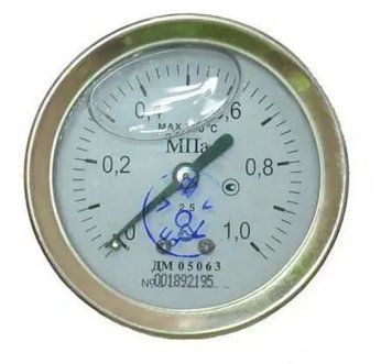 Манометр глицериновый ДМ 05063-05-Г осевой1,6 МПа кл. 2,5 G1/4"