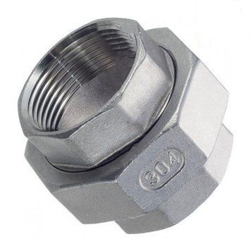 Американка нержавеющая прямая AISI304 Ду25 (1") ВВ