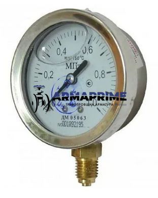 Манометр глицериновый ДМ 05063-05-Г радиальный 4 МПа кл. 2,5 M12x1,5
