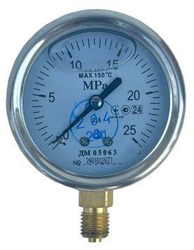 Манометр глицериновый ДМ 05063-05-Г радиальный 40 МПа кл. 2,5 M12x1,5