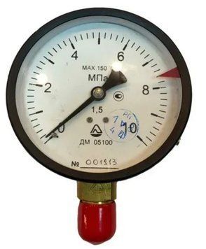 Манометр ДМ 05100-01M радиальный 10 МПа кл. 1,5 M20x1,5