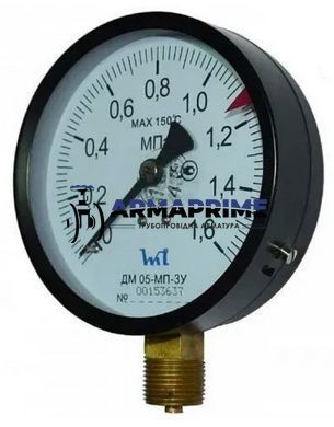 Манометр ДМ 05-МП-3У-01 радиальный 1,6 МПа кл. 1,5 G1/2"