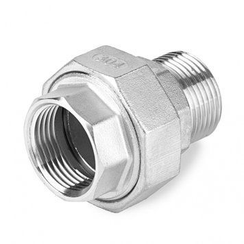 Американка нержавеющая прямая AISI304 Ду25 (1") ВН