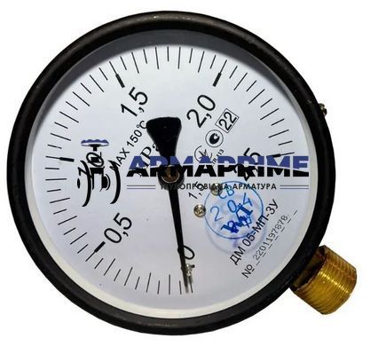 Манометр ДМ 05-МП-3У-01 радиальный 2,5 МПа кл. 1,5 G1/2"