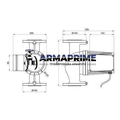 Насос циркуляционный LPA50-14-1000 (1 кВт, Н-14, G-27) фланц., DN50 Thermo Alliance