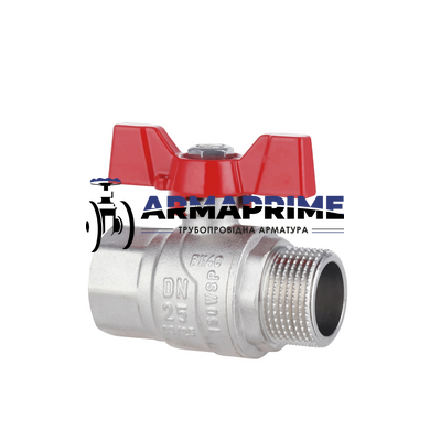 Кран латунный муфтовый ВН Thermo Alliance Ду25 Ру40