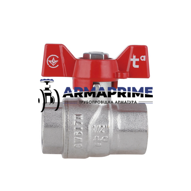 Кран латунный муфтовый ВВ Thermo Alliance Ду15 Ру40