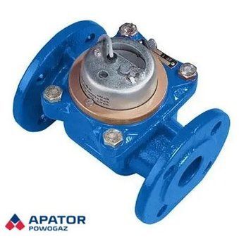 Турбинный счетчик холодной воды Apator Powogaz MWN-100-NE с импульсным выходом Ду100