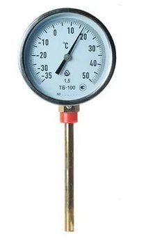 Термометр биметаллический радиальный ТБ-100/160 кл. 1,5 (-35...+50&deg;C)