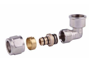 Угол разборной 16х1/2"В никель SF174W1615 SD Forte