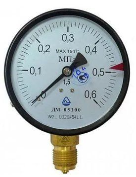 Манометр ДМ 05100-01М радиальный 400 кПа кл. 1,5 М20x1,5