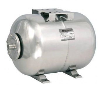 Гидроаккумулятор нержавеющий горизонтальный 100 л, 1&rdquo;, 6 бар HT100SS