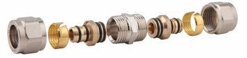 Муфта розбірна 20х20 нікельована SF170W2020 SD Forte