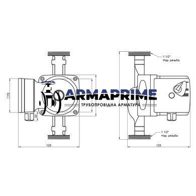 Насос циркуляционный LPS 25/40/180 (с гайками) (85 Вт, Н-4, G-2,8) 1 1/2" Thermo Alliance