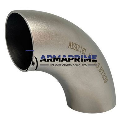 Отвод нержавеющий AISI 316 90&deg; Ду10 (&Oslash; 12х1,5)