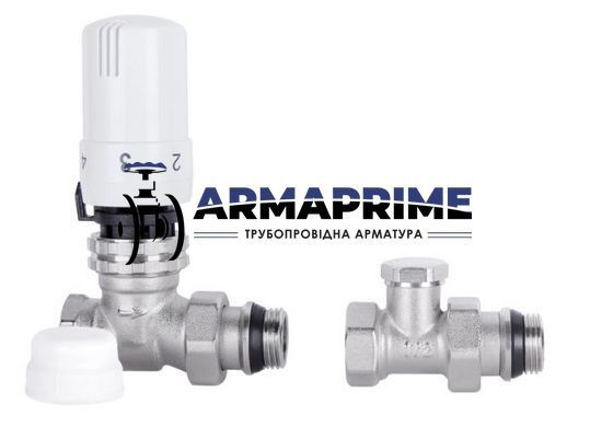 Комплект термостатический для радиатора (прямой) 1/2" Thermo Alliance