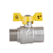 Кран латунний муфтовий ВН (газ) Thermo Alliance Ду25 Ру40