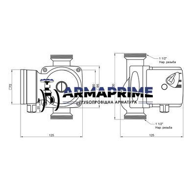 Насос циркуляционный LPS 25/60/130 (с гайками) (100 Вт, Н-6, G-3,9) 1 1/2" Thermo Alliance