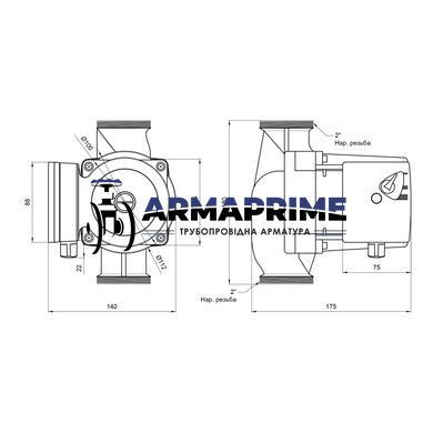 Насос циркуляционный LPS 32/80/180 (с гайками) (260 Вт, Н-8, G-6,3) 2" Thermo Alliance
