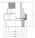 Американка ППР Ду40х1 1/4" наружная резьба Thermo Alliance