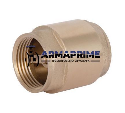 Обратный клапан муфтовый латунный Thermo Alliance Ду25 Ру40