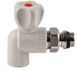 Кран кульовий кутовий радіаторний 20х1/2" Thermo Alliance