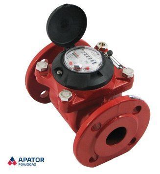Турбинный счетчик горячей воды Apator Powogaz MWN-130-80 Ду80
