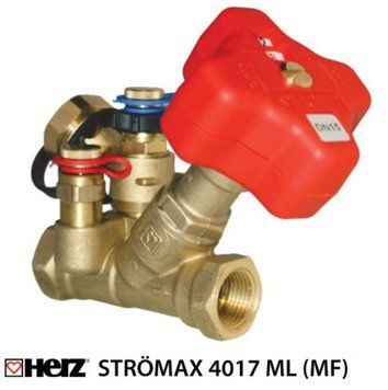 Балансировочный клапан Herz STROMAX-M 4017 МL DN20 MF (1401732)