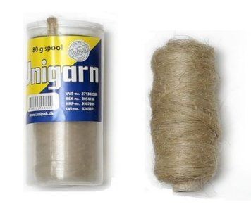 Пакля Unigarn Unipak (80г) (катушка в контейнере)