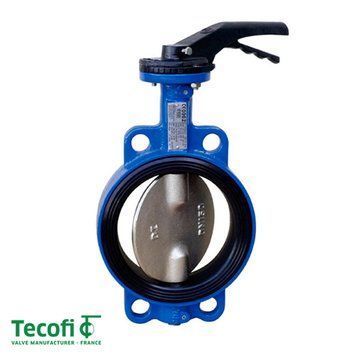 Затвор Баттерфляй с нержавеющим диском (EPDM) Tecofi Tecfly Ду125 Ру16